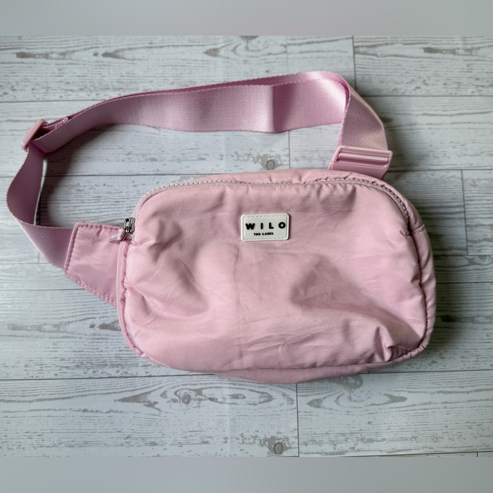 WILO Pale Pink Crossbody Belt Bag